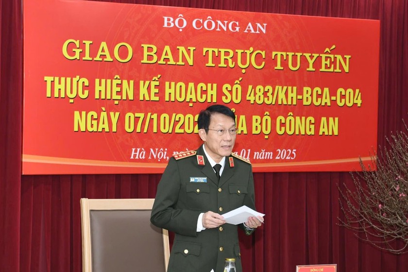 Bộ trưởng Lương Tam Quang phát biểu tại Hội nghị. (Ảnh: H.Giang)