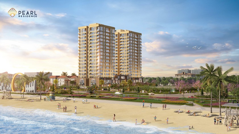 Tổ hợp căn hộ cao cấp Pearl Residence tọa lạc sát bãi biển Cửa Lò.