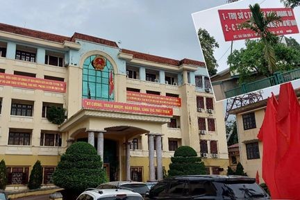 Trụ sở UBND huyện Thanh Trì. (Ảnh: Nguyễn Tuấn)