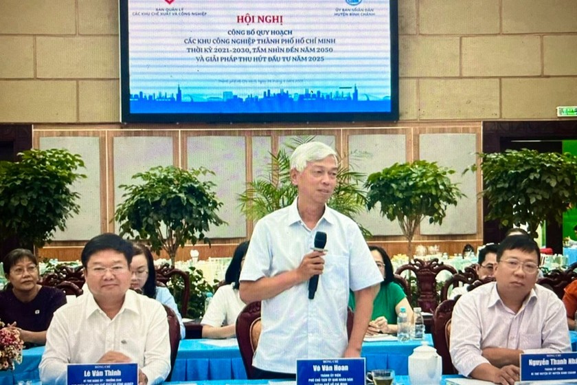 Phó Chủ tịch UBND TP HCM Võ Văn Hoan tại Hội nghị.