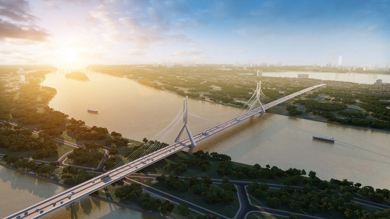 Phối cảnh cầu Tứ Liên - Ảnh: VGP