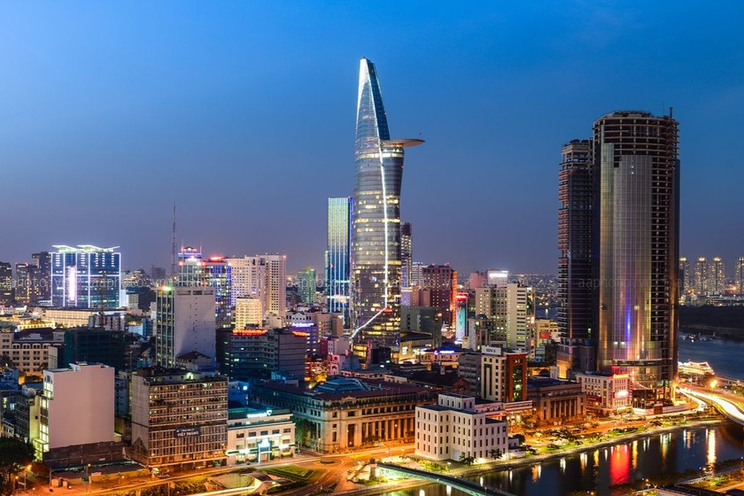 Theo một trong các phương án, TTTCQT tại TP HCM có ranh giới là khu vực Thủ Thiêm và một phần quận 1. (Ảnh trong bài: Phương Thảo) 