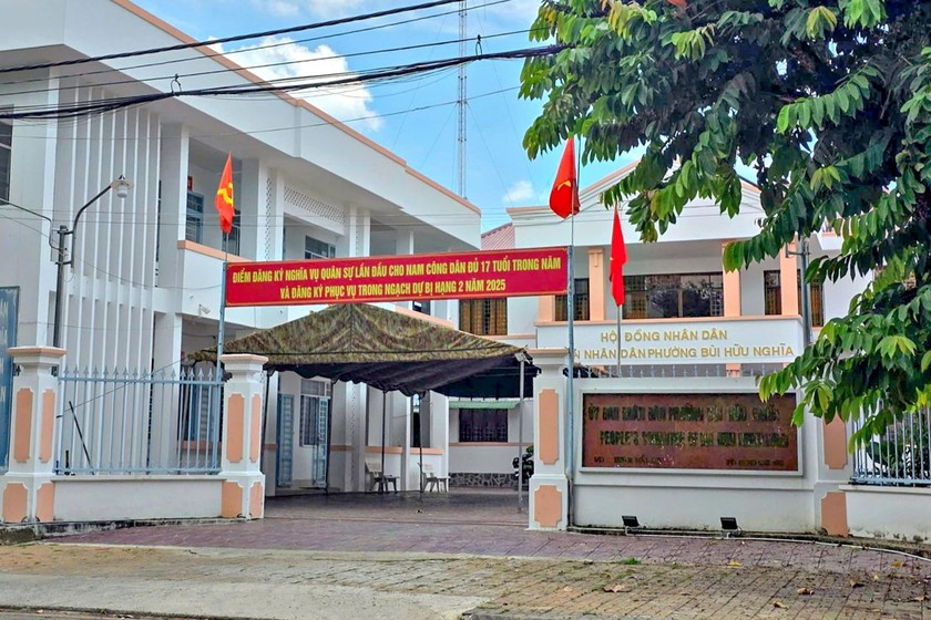 Trụ sở UBND phường Bùi Hữu Nghĩa. 