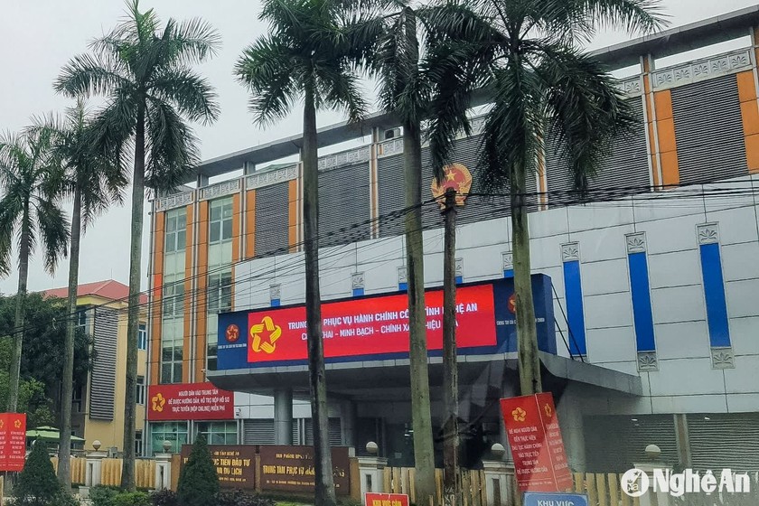 Trụ sở Trung tâm Phục vụ hành chính công tỉnh Nghệ An. (Ảnh: Thành Duy)