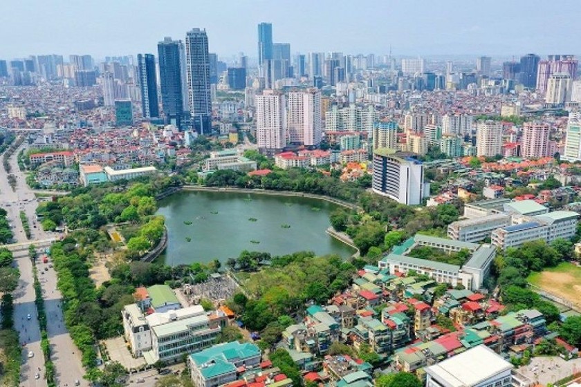 Một góc Hà Nội nhìn từ trên cao (Ảnh: Internet)