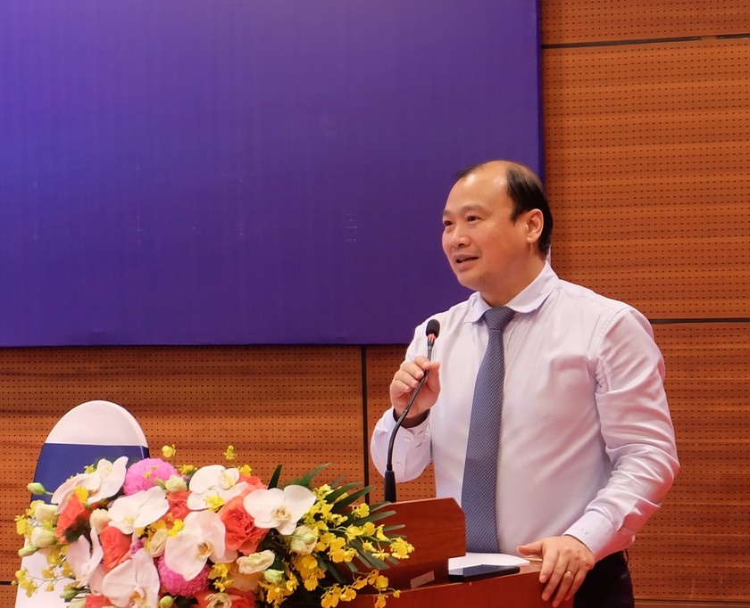 Thứ trưởng Thường trực Bộ Văn hóa, Thể thao và Du lịch Lê Hải Bình chia sẻ tại diễn đàn. (Ảnh: Đại biểu nhân dân)