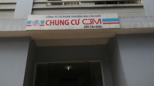 Cảnh nhếch nhác, nham nhở của Tòa nhà CTM 299 Cầu Giấy