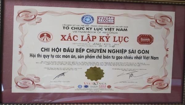 Xác lập kỷ lục 100 món ăn từ gạo và các sản phẩm từ gạo