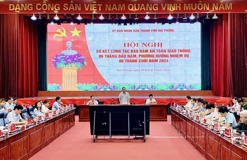 Hải Phòng tổ chức Hội nghị sơ kết công tác bảo đảm an toàn giao thông 6 tháng năm 2024.