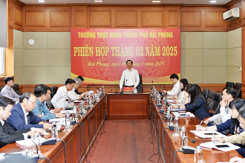 Thường trực HĐND TP Hải Phòng tổ chức phiên họp tháng 2/2025.