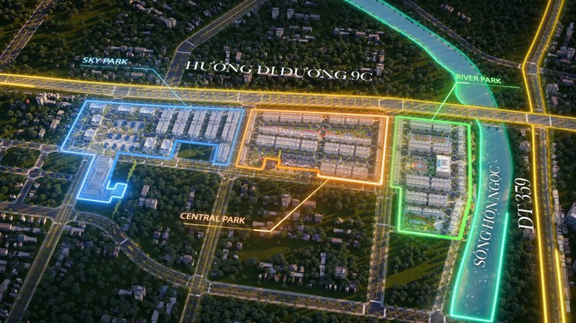 Ba phân khu tại Hoàng Huy Green River.