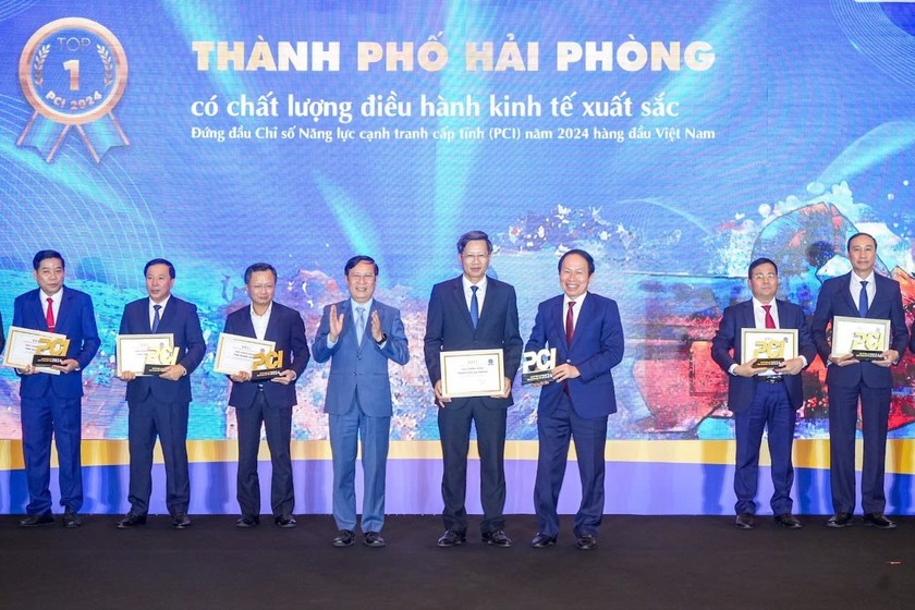 Năm 2024, TP Hải Phòng vươn lên vị trí thứ nhất trong bảng xếp hạng Chỉ số PCI.