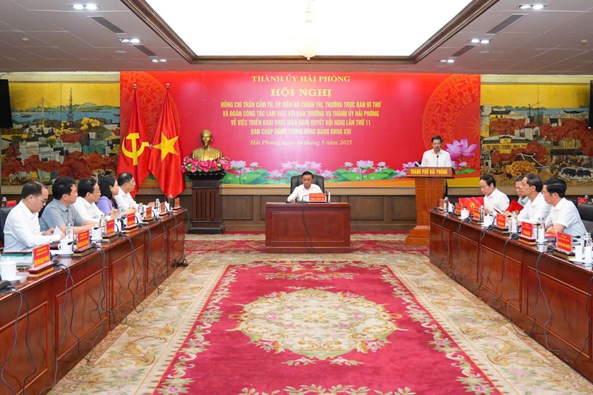 Quang cảnh buổi làm việc.