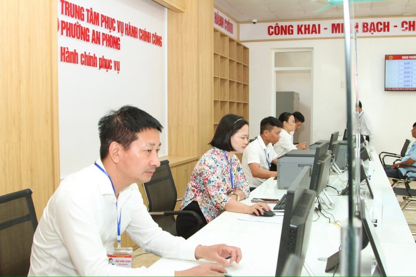 Trung tâm Phục vụ hành chính công phường An Phong. 