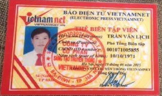 Vi phạm giao thông trình thẻ nhà báo giả