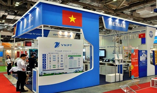 Gian trưng bày của VNPT tại Triển lãm Communic Asia 2017