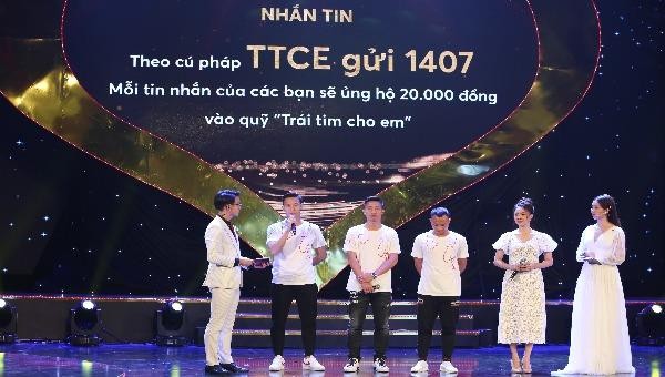 Số tiền ủng hộ chương trình qua tin nhắn sẽ được chương trình “Trái tim cho em” sử dụng hỗ trợ mổ tim miễn phí cho các trẻ em nghèo dưới 16 tuổi mắc bệnh Tim bẩm sinh trên toàn quốc. 