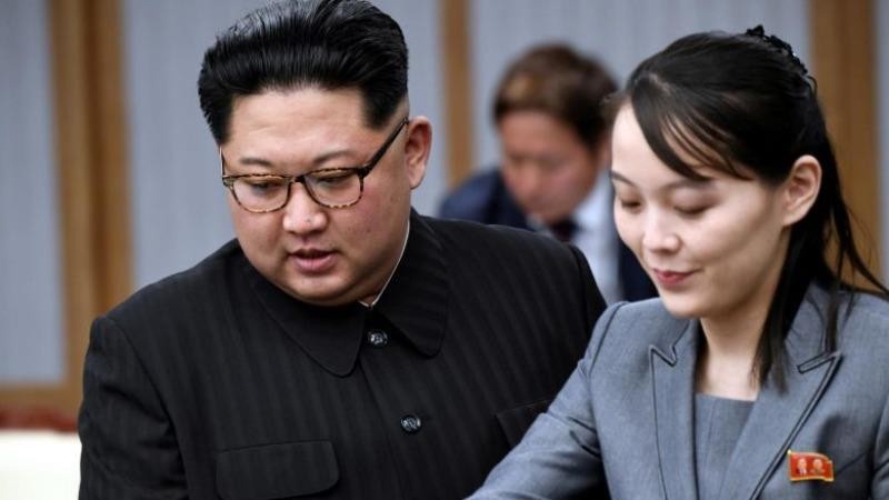 Nhà lãnh đạo Kim Jong-un (trái) và em gái Kim Yo-jong. Ảnh: REUTERS