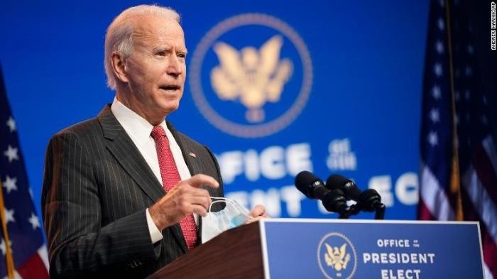 Ông Joe Biden vừa được công nhận chiến thắng tại các bang Arizona và Wisconsin.