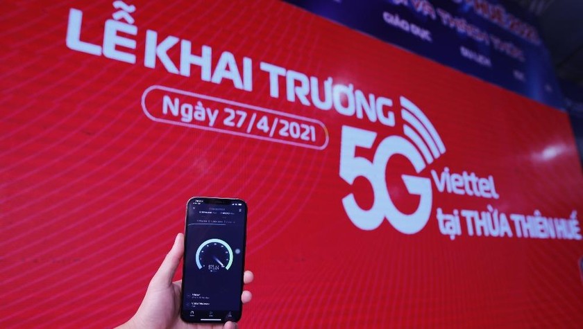 Sử dụng 5G Viettel trên thiết bị iPhone.