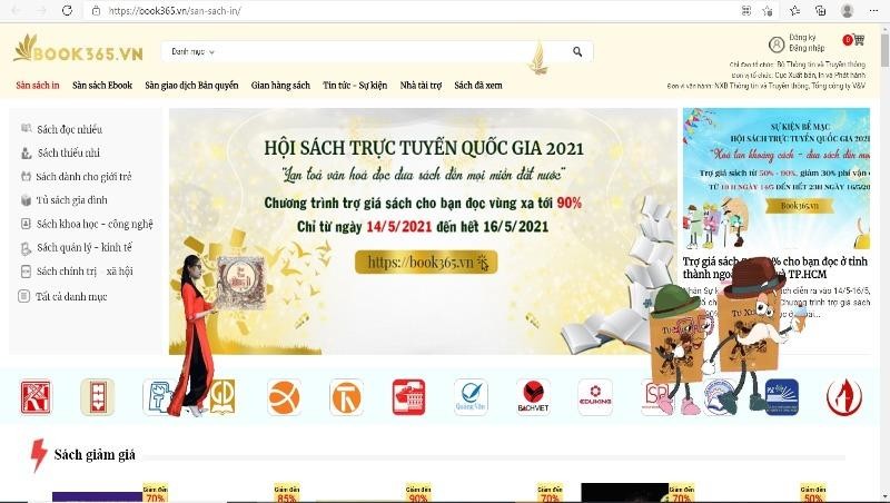 Hội sách trực tuyến Quốc gia diễn ra từ ngày 17/4/2021 đến ngày 15/5/2021 trên Sàn book365.vn 