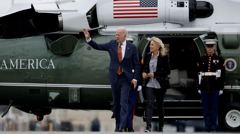 Tổng thống Mỹ Joe Biden và đệ nhất phu nhân Jill Biden hôm 4/6. Ảnh: REUTERS