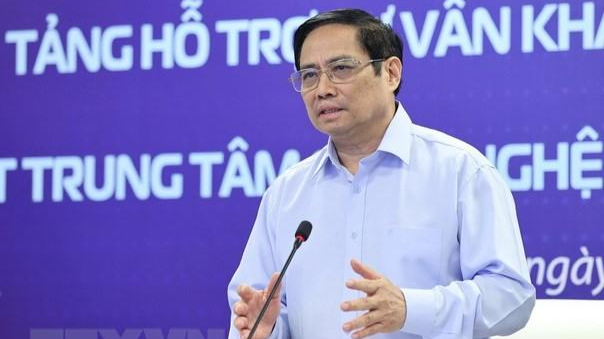 Thủ tướng Phạm Minh Chính phát biểu tại sự kiện.