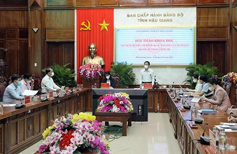 Hậu Giang: Cần có thang đánh giá sự hài lòng của người dân 