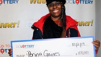 Perina Gaines. Ảnh: D.C. Lottery.