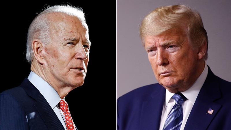 Joe Biden và  Donald Trump.