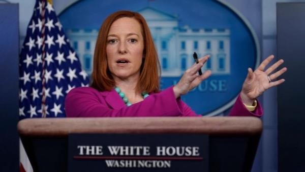 Thư ký báo chí Nhà Trắng Jen Psaki. Ảnh: AP.