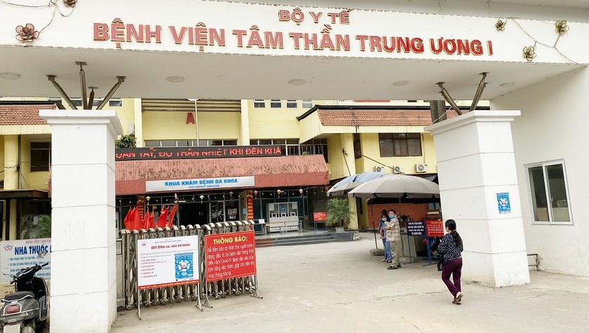 Bệnh viện tâm thần Trung ương 1, nơi xảy ra vụ việc.