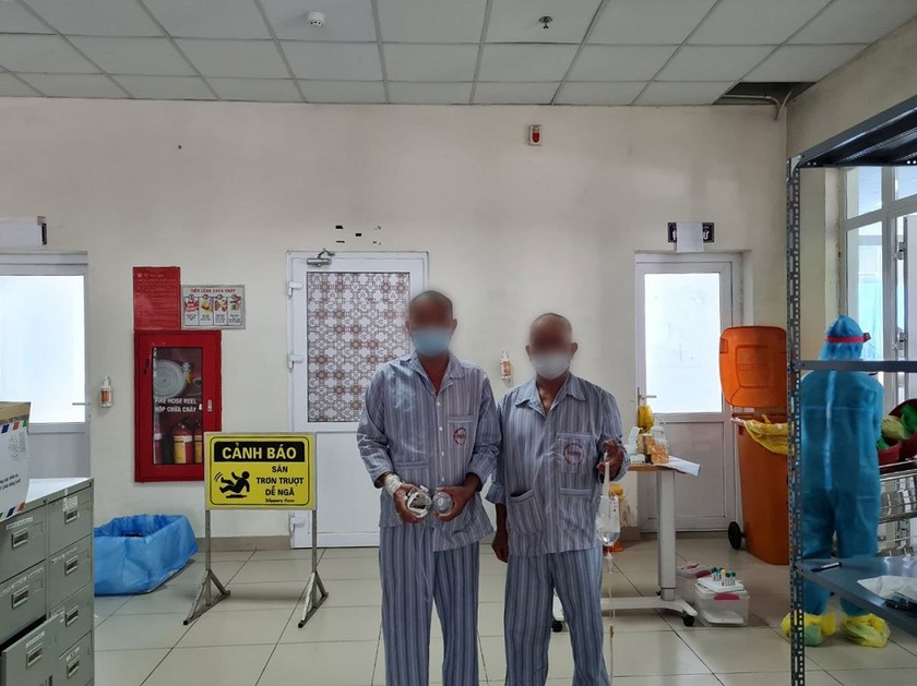 2 trong 5 bệnh nhân nặng đã tự lên Khoa khác để tiếp tục theo dõi (ảnh Bệnh viện cung cấp)