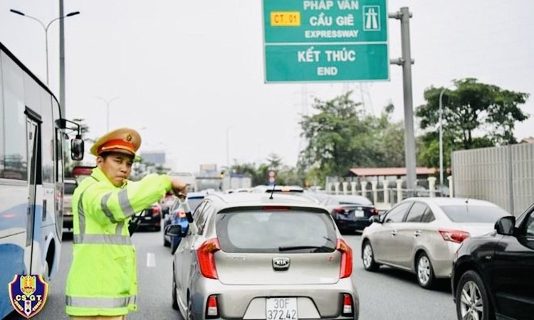 Hình ảnh phân luồng giao thông minh họa. Nguồn ảnh Báo Đấu Thầu 