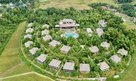 Hình ảnh khu sinh thái nghỉ dưỡng Mai Châu Ecolodge đi vào hoạt động từ năm 2014 đến nay. Nguồn ảnh trang của Ecolodge