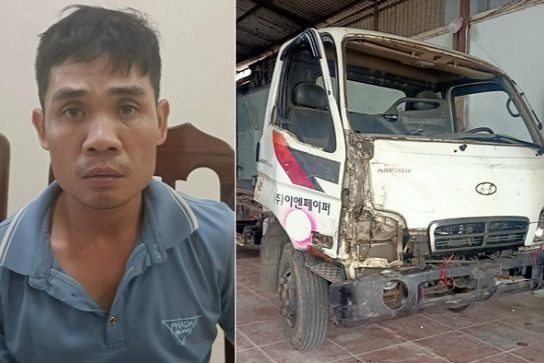 Đối tượng Dũng và chiếc xe bị lấy trộm đem bán. Ảnh: Công an cung cấp