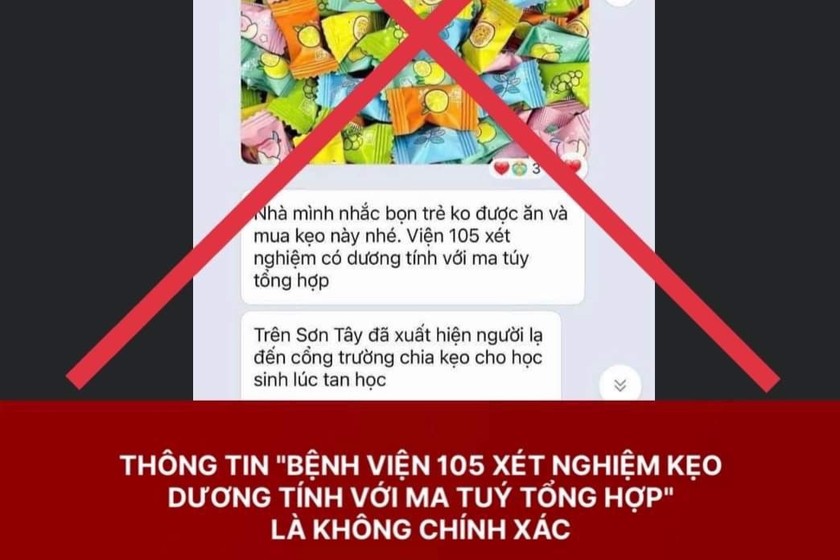 Hình ảnh thông tin lan truyền trên mạng xã hội là không chính xác