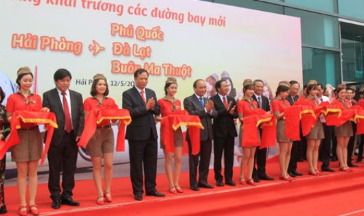 Vietjet mở thêm 3 đường bay mới từ sân bay Cát Bi