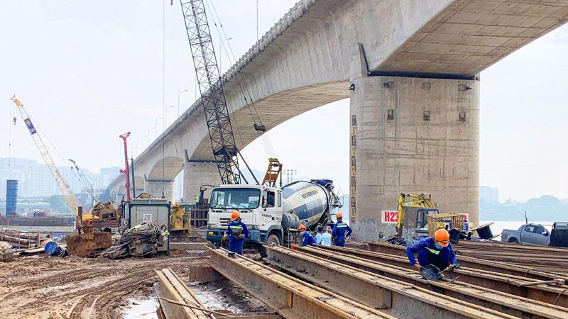 Dự án cầu Vĩnh Tuy giai đoạn 2. (Ảnh minh họa)