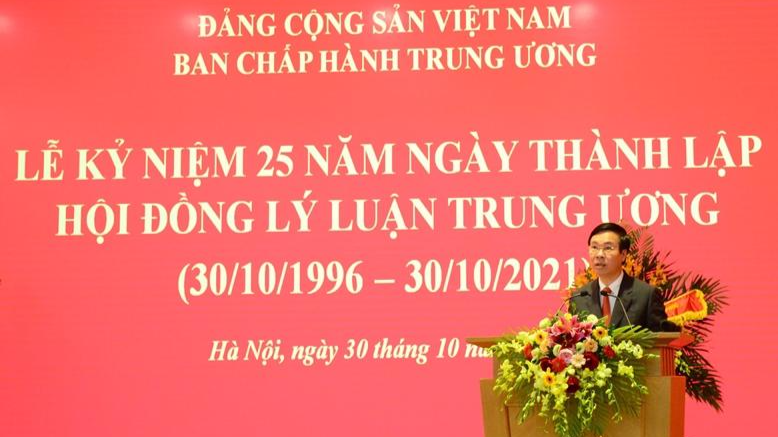 Thường trực Ban Bí thư phát biểu chỉ đạo buổi Lễ kỷ niệm.