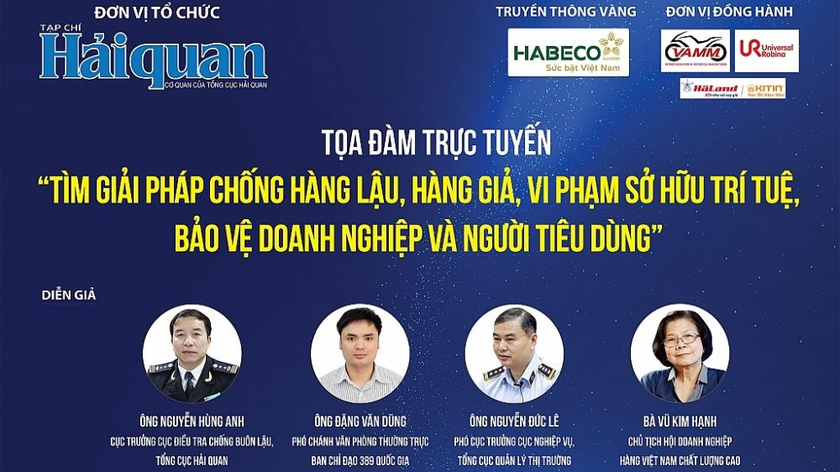 Các diễn giả dự tọa đàm trực tuyến.