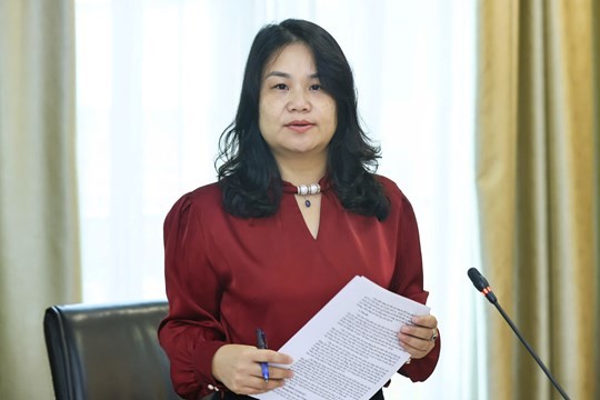 Trưởng Ban Dân chủ, giám sát và phản biện xã hội Nguyễn Quỳnh Liên. (Ảnh: Quang Vinh)