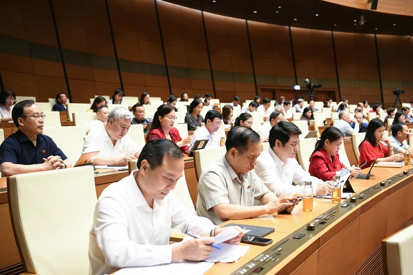Các đại biểu dự phiên họp chiều 29/5. (Ảnh: Cổng TTĐTQH)