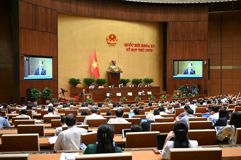 Quang cảnh phiên thảo luận chiều 13/6. (Ảnh: Cổng TTĐTQH)