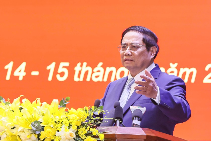 Thủ tướng phát biểu tại Hội nghị. (Ảnh: VGP)