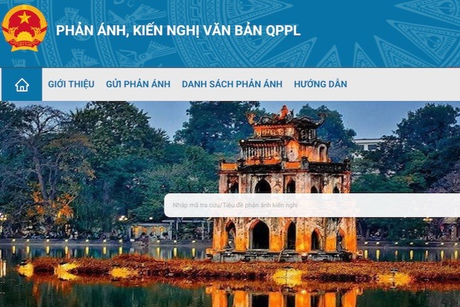 Triển khai Hệ thống thông tin tiếp nhận, xử lý phản ánh, kiến nghị về văn bản quy phạm pháp luật 