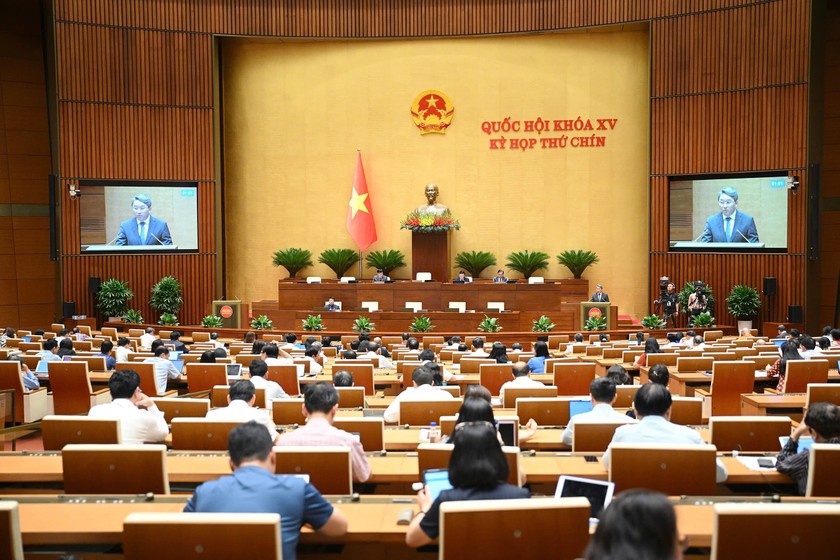 Quang cảnh phiên họp chiều 20/6. (Ảnh: Lâm Hiển)