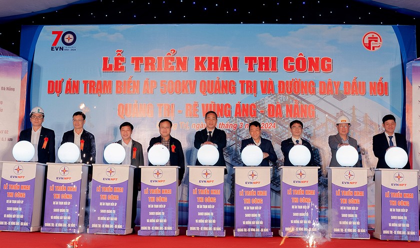 Triển khai thi công Trạm biến áp 500kV Quảng Trị