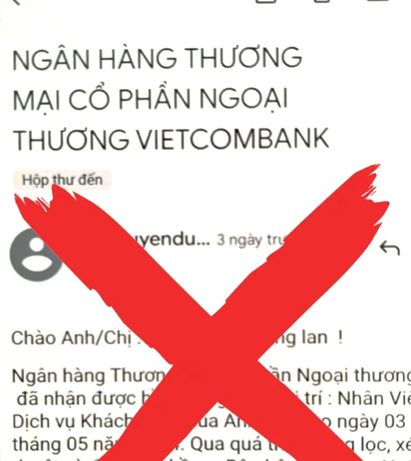 Vietcombank khuyến cáo mạo danh tuyển dụng