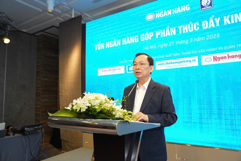 Phó Thống đốc Thường trực Ngân hàng nhà nước Đào Minh Tú phát biểu tại hội thảo